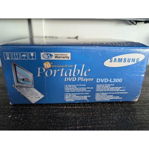 Samsung DVD L300 10 Inch Widescreen Portable DVD/ CD Player w/Charger &Remote - Picture 3 of 16
